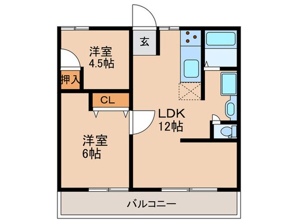 此花厚生年金住宅（高見）A棟の物件間取画像